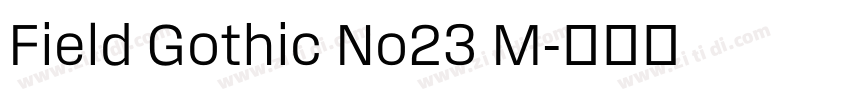 Field Gothic No23 M字体转换 Field Gothic No23 M字体转换
